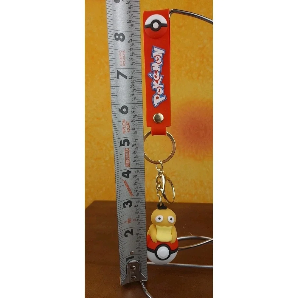 Pokemon Pokeball Psyduck 3D PVC Keychain Backpack‎ Clip 8